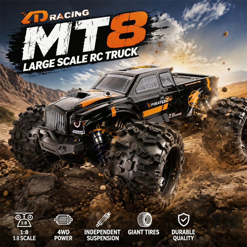 Rc Hobby Grade Monster Truck - New ZD Racing MT8 RC Monster