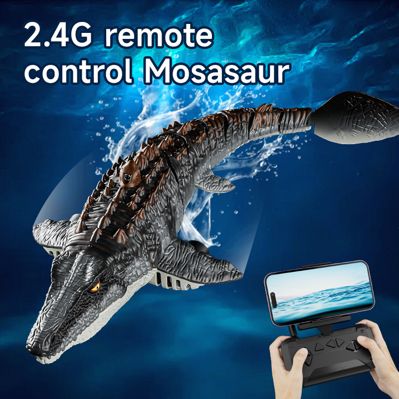 Rc Hobby Grade Boat - S11 2.4GHz Remote Controlled Dinosaur Boats