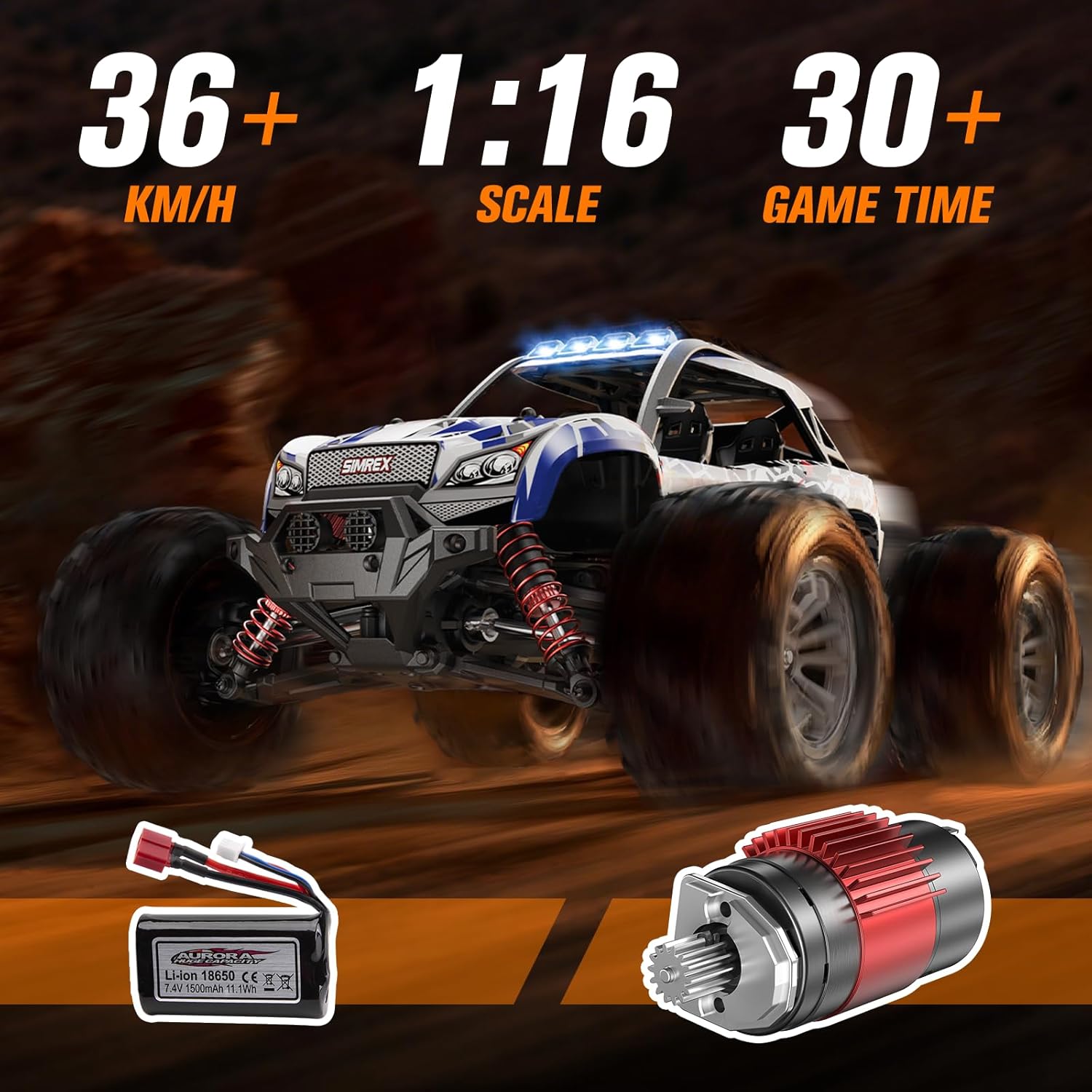 1/16 Scale Hobby Grade 4WD Rem - Rc Hobby Grade Monster Truck recension och pris