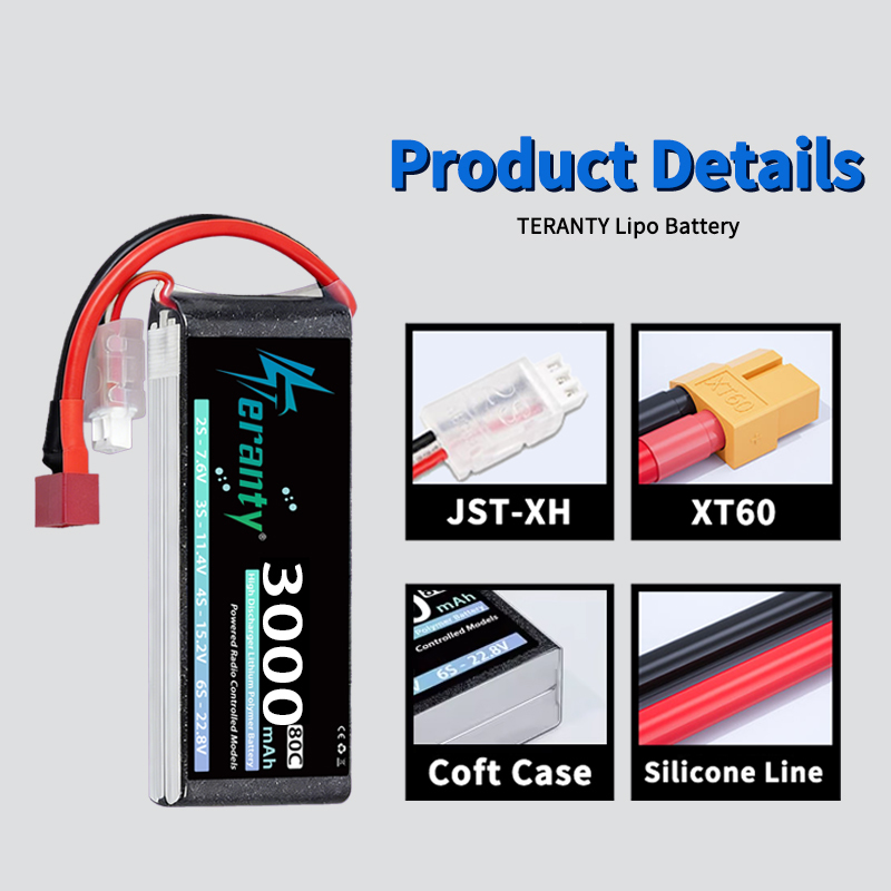 TERANTY 2S 3000mAh Lipo Batter - Rc Hobby Grade recension och pris