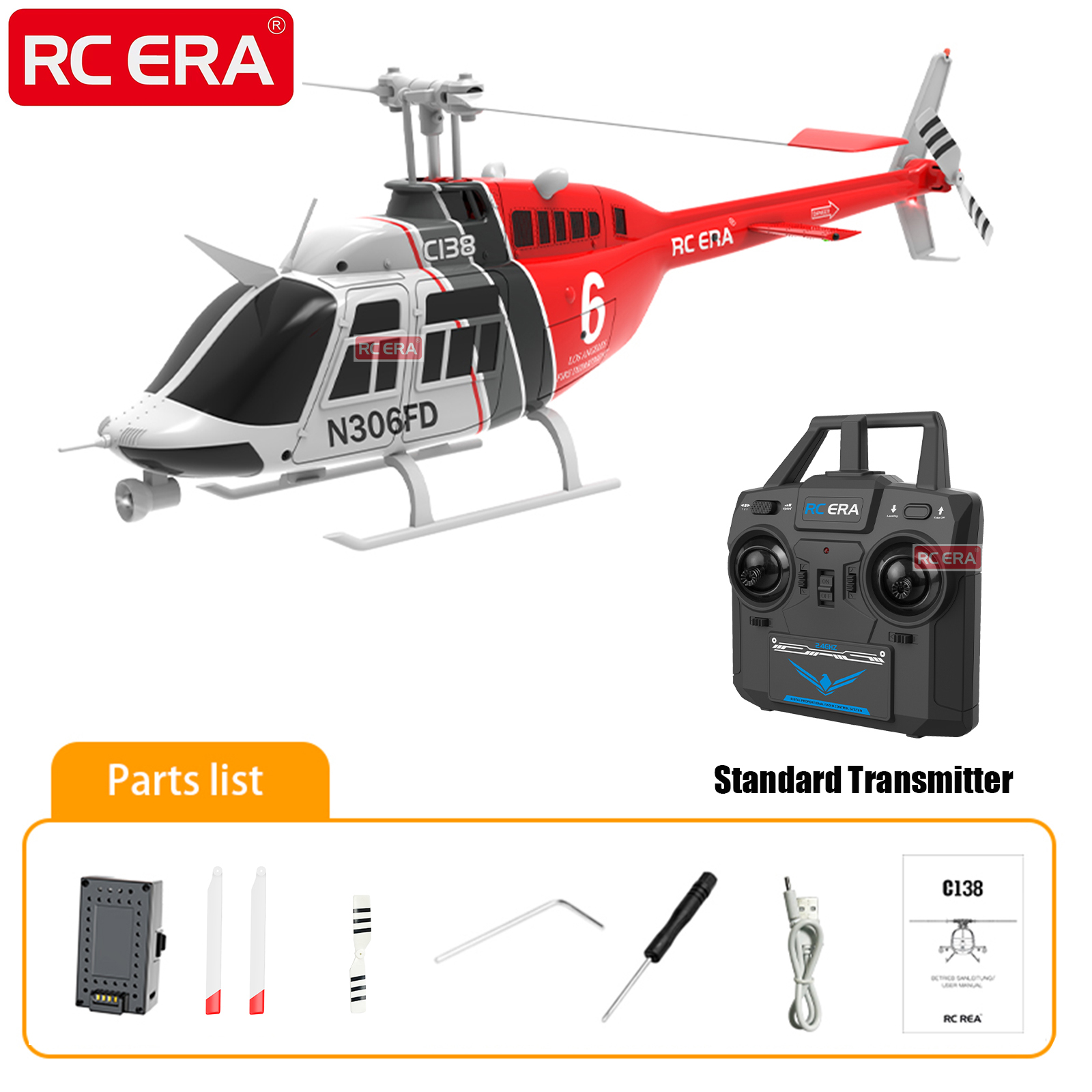 RC ERA C138 BELL 206 Jet Range - Rc Hobby Experts recension och pris