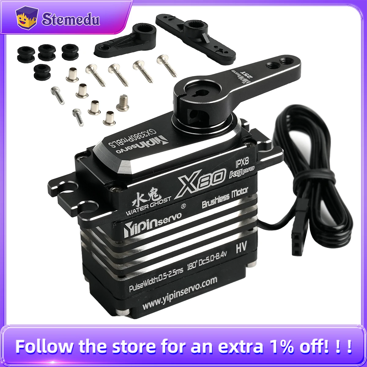 80KG Digital Servo Motor All M - Rc Hobby Grade recension och pris