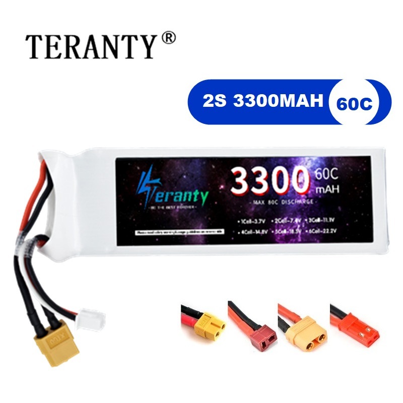 2S 7.4V LiPo Battery 3300mAh 6 - Rc Hobby Grade recension och pris