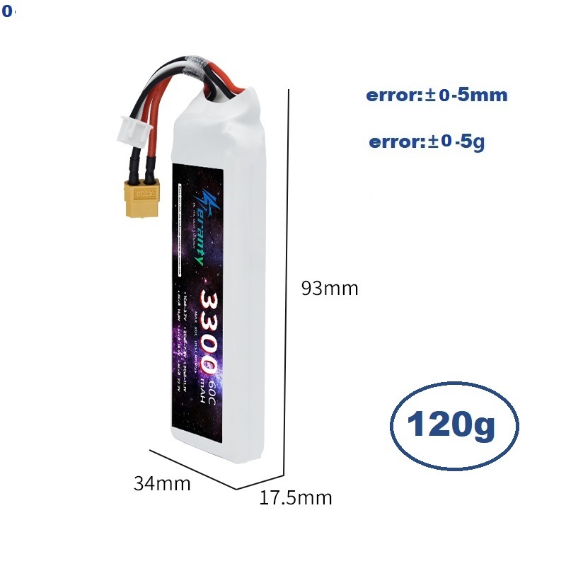 2S 7.4V LiPo Battery 3300mAh 6 - Rc Hobby Grade recension och pris