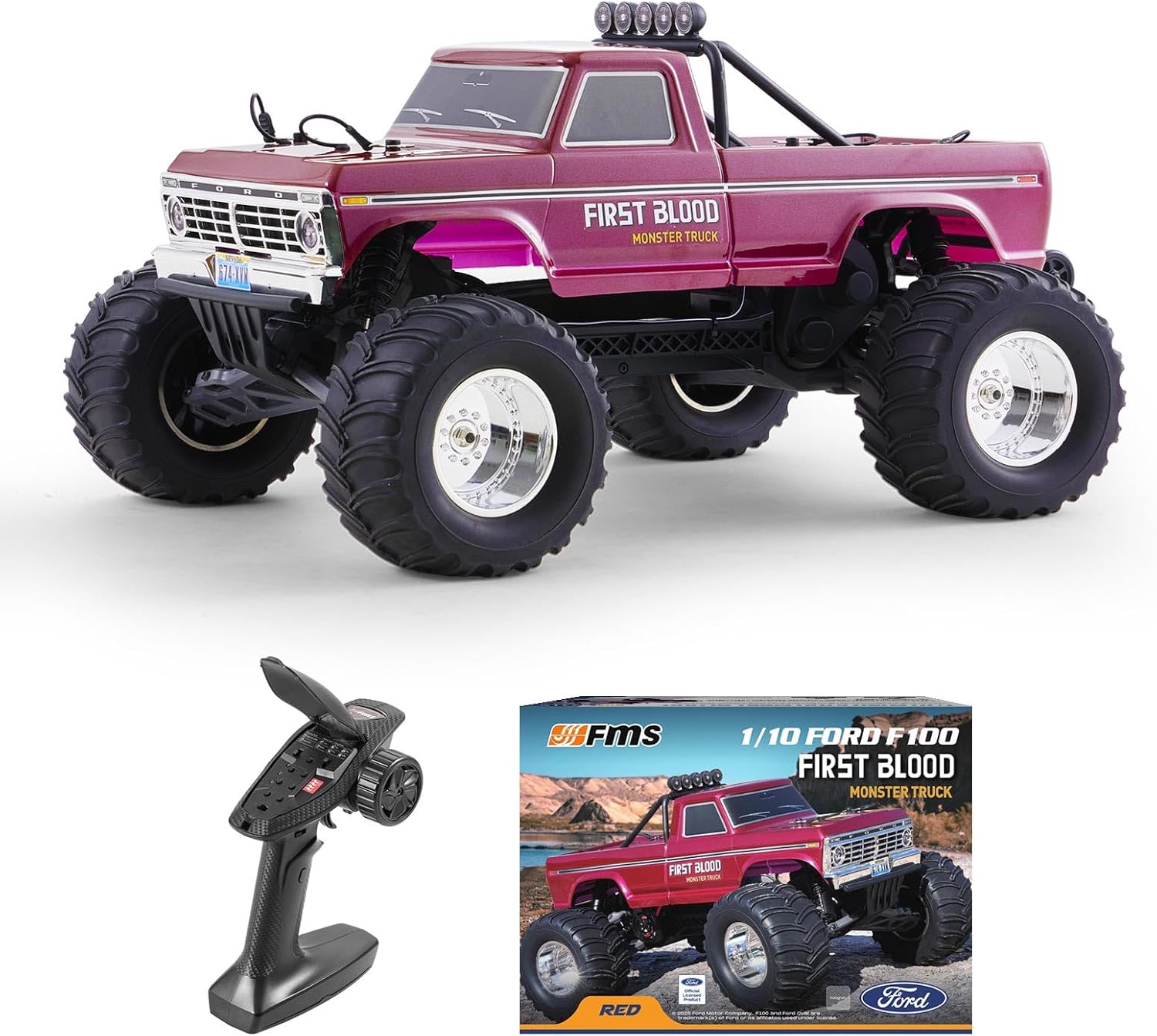 1/10 Scale Ford F-100 RC Monst - Rc Hobby Grade Monster Truck recension och pris