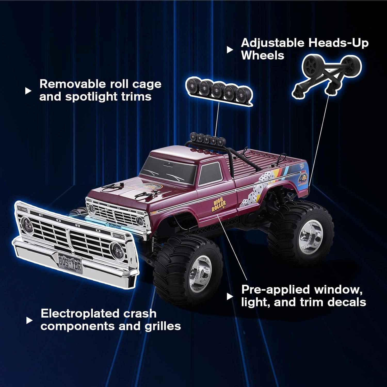 1/10 Scale Ford F-100 RC Monst - Rc Hobby Grade Monster Truck recension och pris