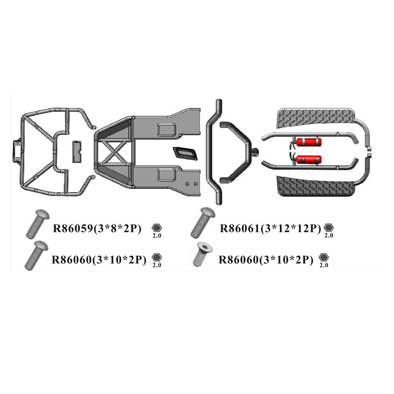 RGT Spare Parts R86328 R86324  - Rc Hobby Grade Crawler recension och pris
