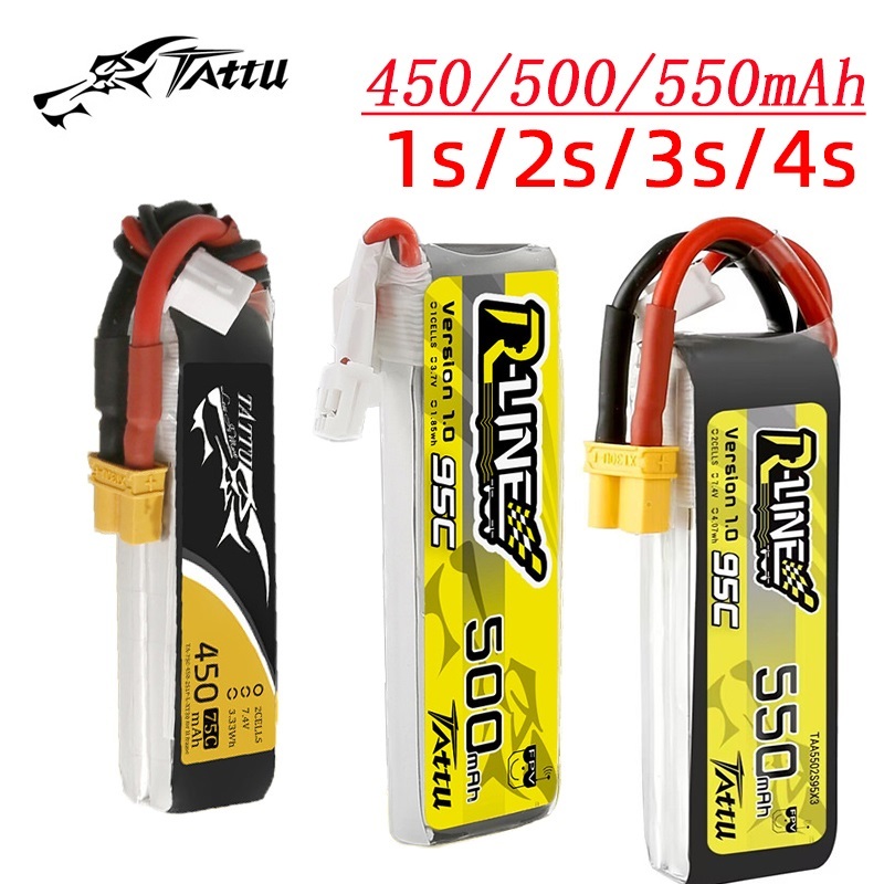 3Pcs NEW TATTU 450/500/550mAh  - Lipo Battery 4S recension och pris