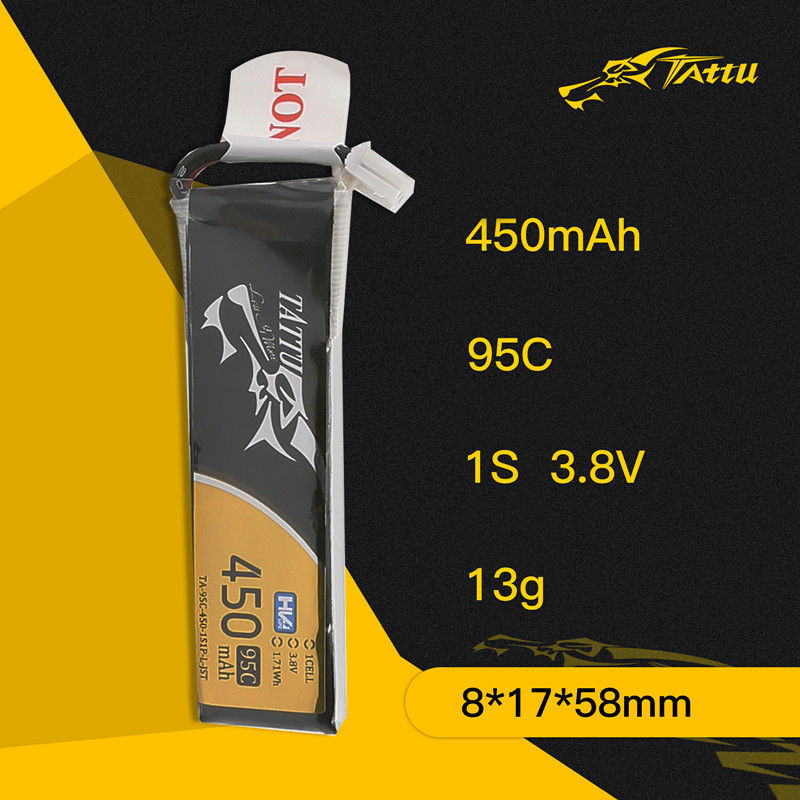 3Pcs NEW TATTU 450/500/550mAh  - Lipo Battery 4S recension och pris