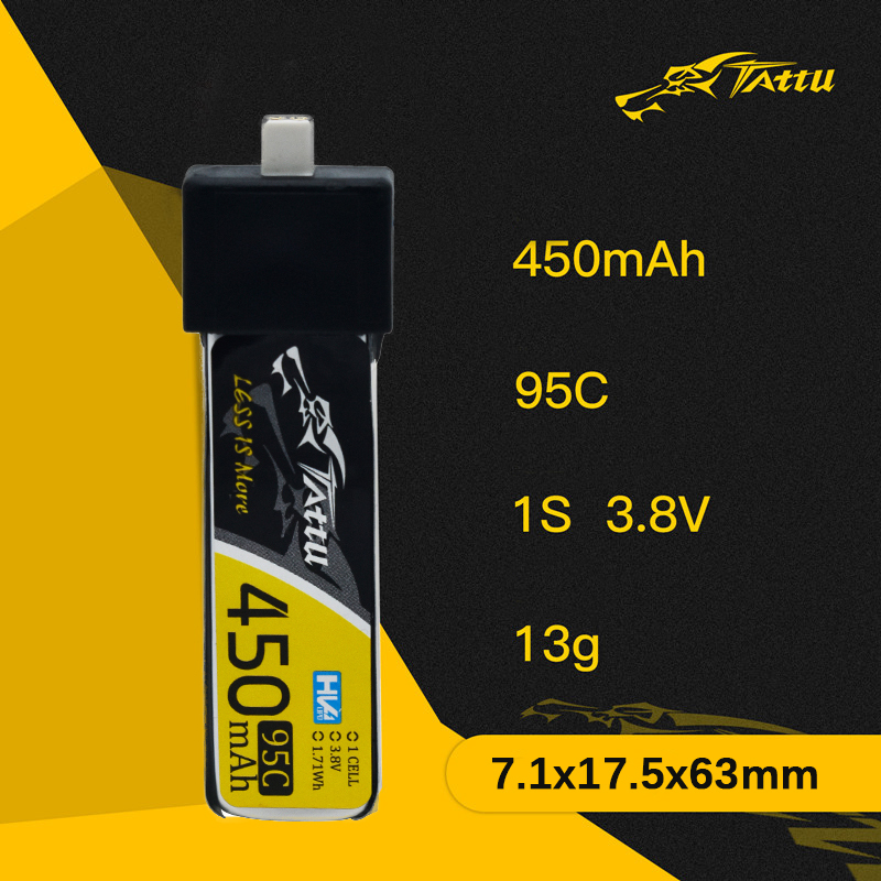 3Pcs NEW TATTU 450/500/550mAh  - Lipo Battery 4S recension och pris