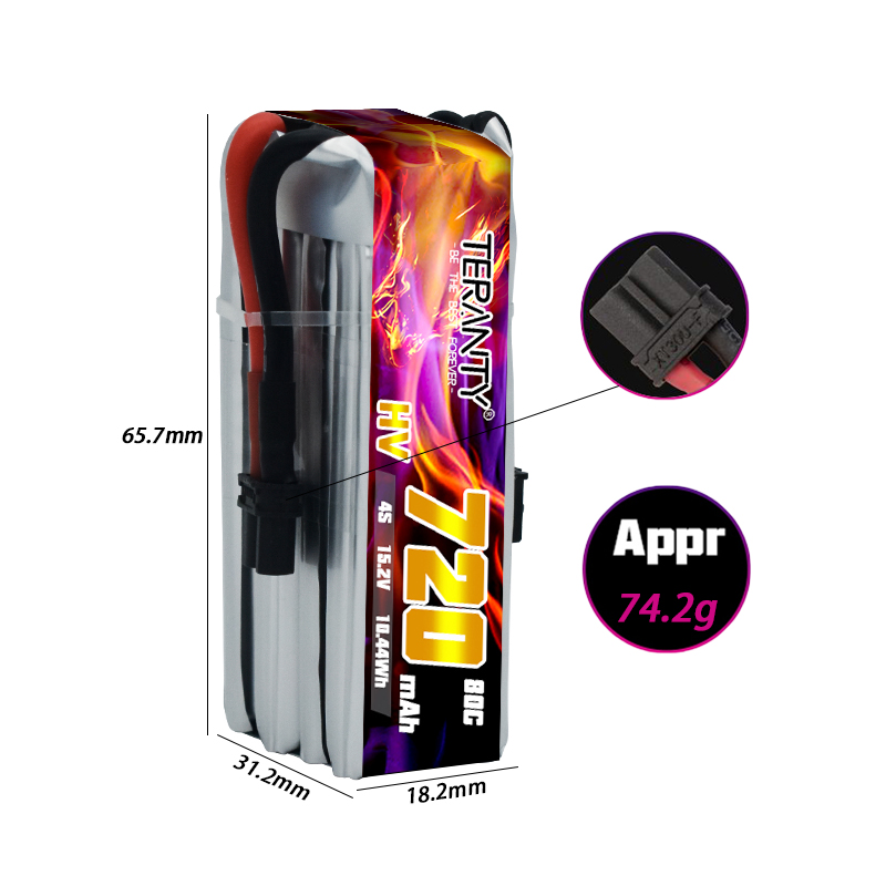 TERANTY 720mAh 4S 15.2V HV Lip - Lipo Battery 4S recension och pris