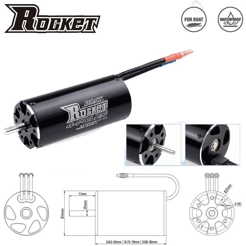 ROCKET-RC 2968 2958 2948 Brush - Rc Hobby Land recension och pris