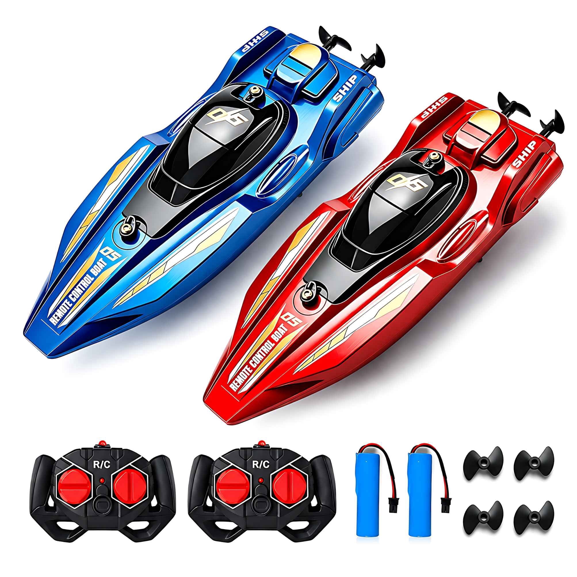 2Pcs RC Speed Boat Set Remote  - Rc Hobby Grade Boat recension och pris