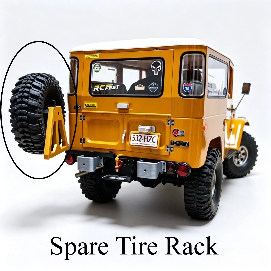 Lockable Open Spare Tire Carri - Rc Hobby Grade Crawler recension och pris