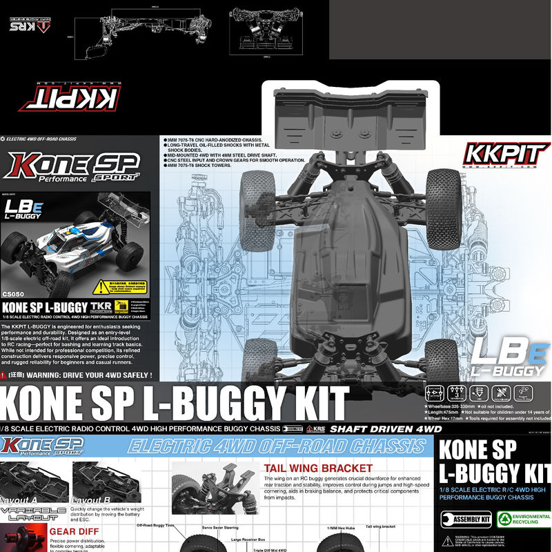 KKPIT 1/8 Electric 4WD RC Off  - Rc Hobby Land recension och pris
