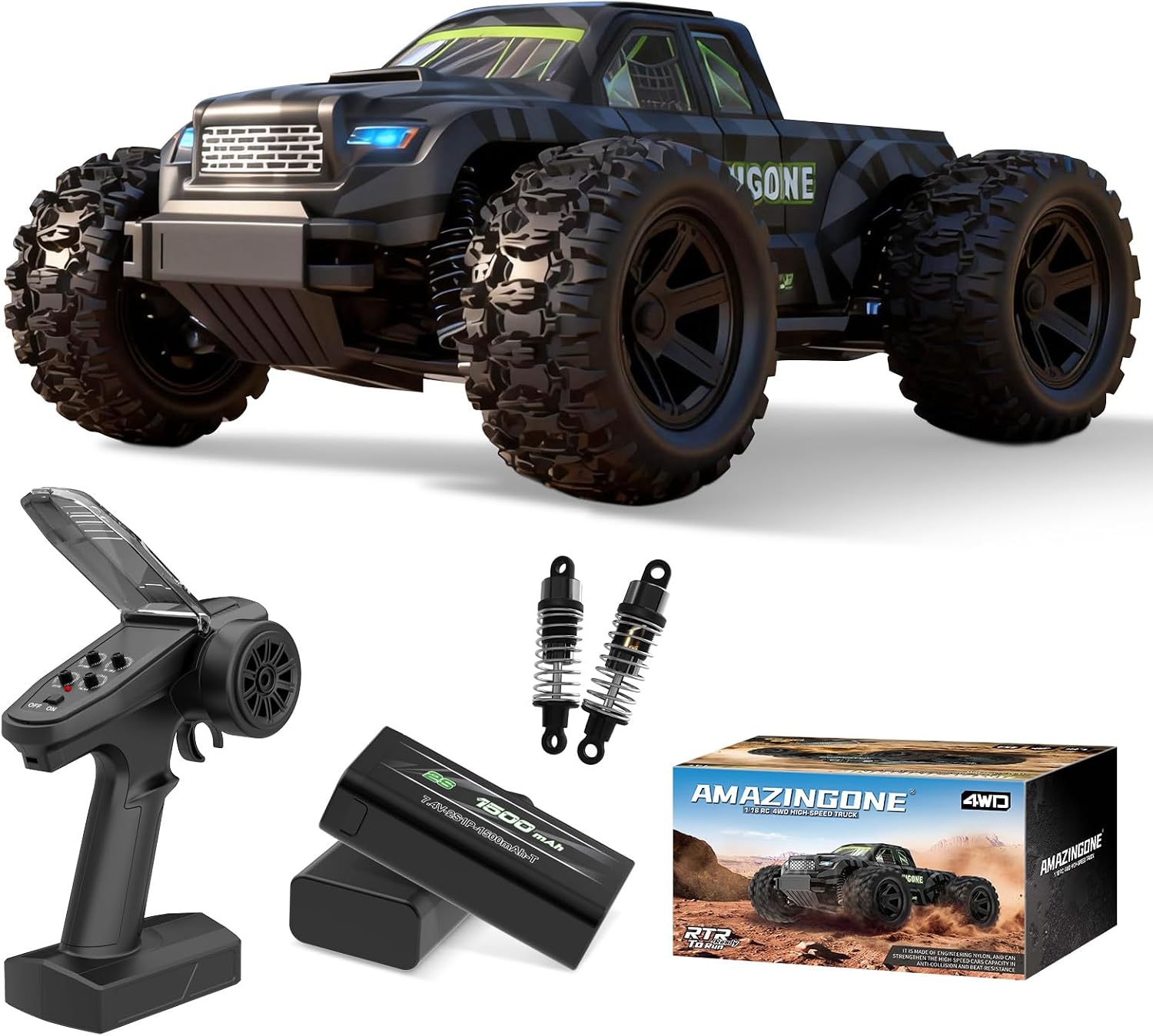 JT18W 1/18 Scale High Speed 35 - Rc Hobby Grade Monster Truck recension och pris